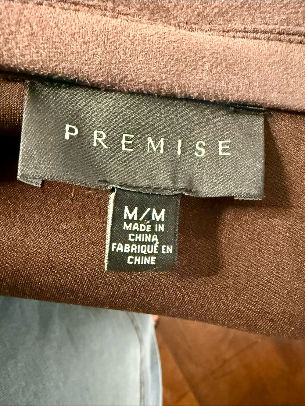 Premise Women’s Plum Jacket. Relaxed Fit. Faux Leather.